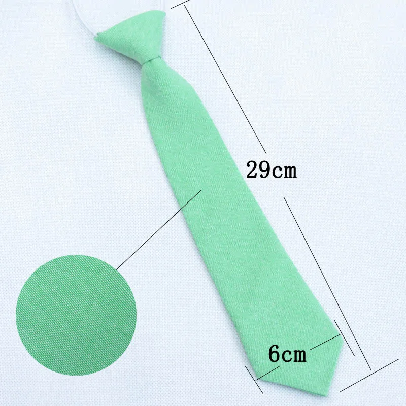 Multiple cotton children's ties, cute baby gentlemen, Korean version, fashionable solid color small ties, minimum batch size for