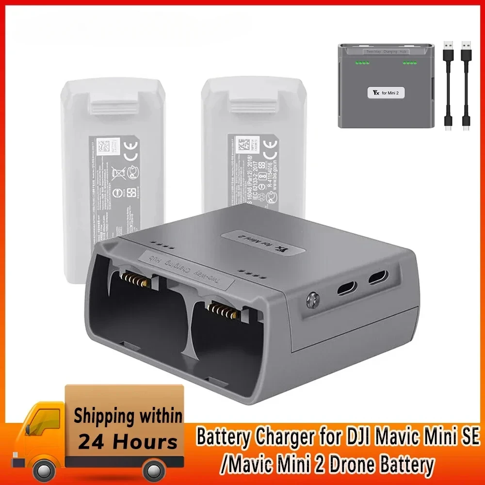 Battery Charger Two Way USB Charging Hub for DJI Mini 2/ DJI Mavic Mini SE