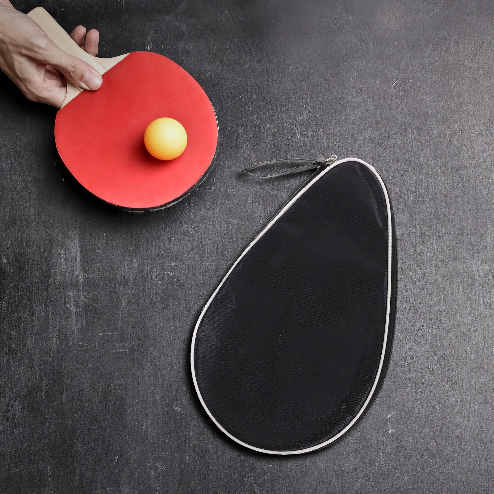 

Table Tennis Racket Bag Oxford Cloth Durable Storage Case For Ping Pong Bat Ball Organizer Protective Reusable Practical Fixed