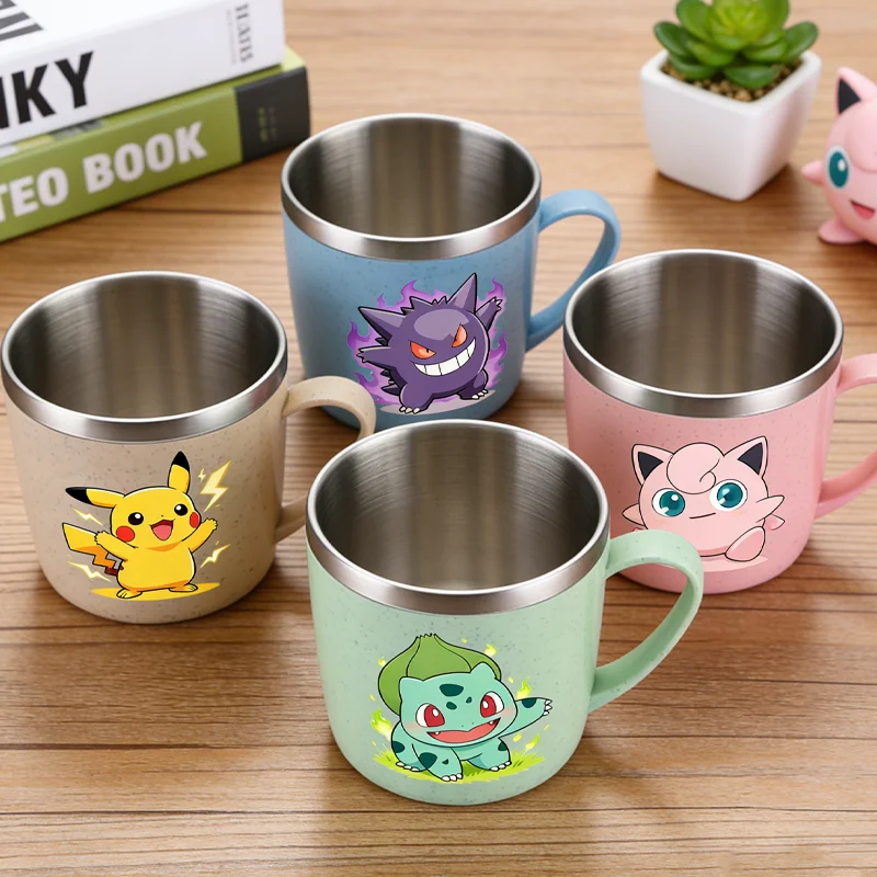 Кружка-для-напитков-из-нержавеющей-стали-304-с-Покемонами-Пикачу-Иви-Милая-аниме-кружка-для-кофе-молока-воды-Домашняя-походная-с-защитой-от-ожогов-Подарок