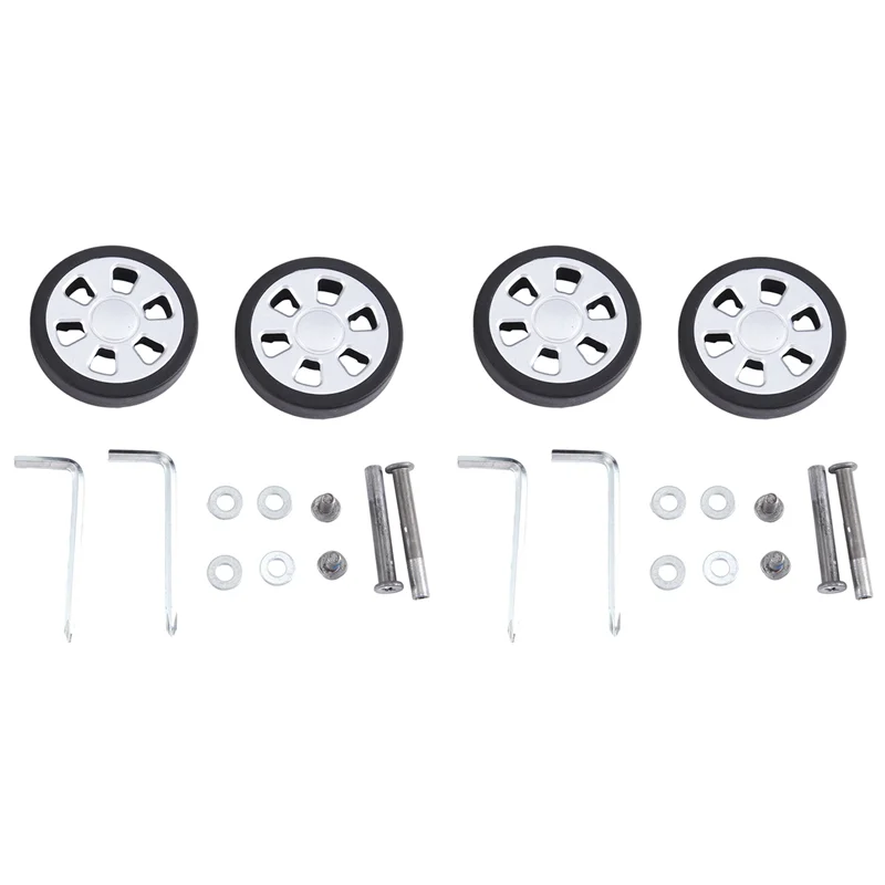 

ASDS-60X13 мм, набор из 4 сменных колес для чемодана, комплекты для ремонта подшипников поворотных роликовых колес из полиуретана