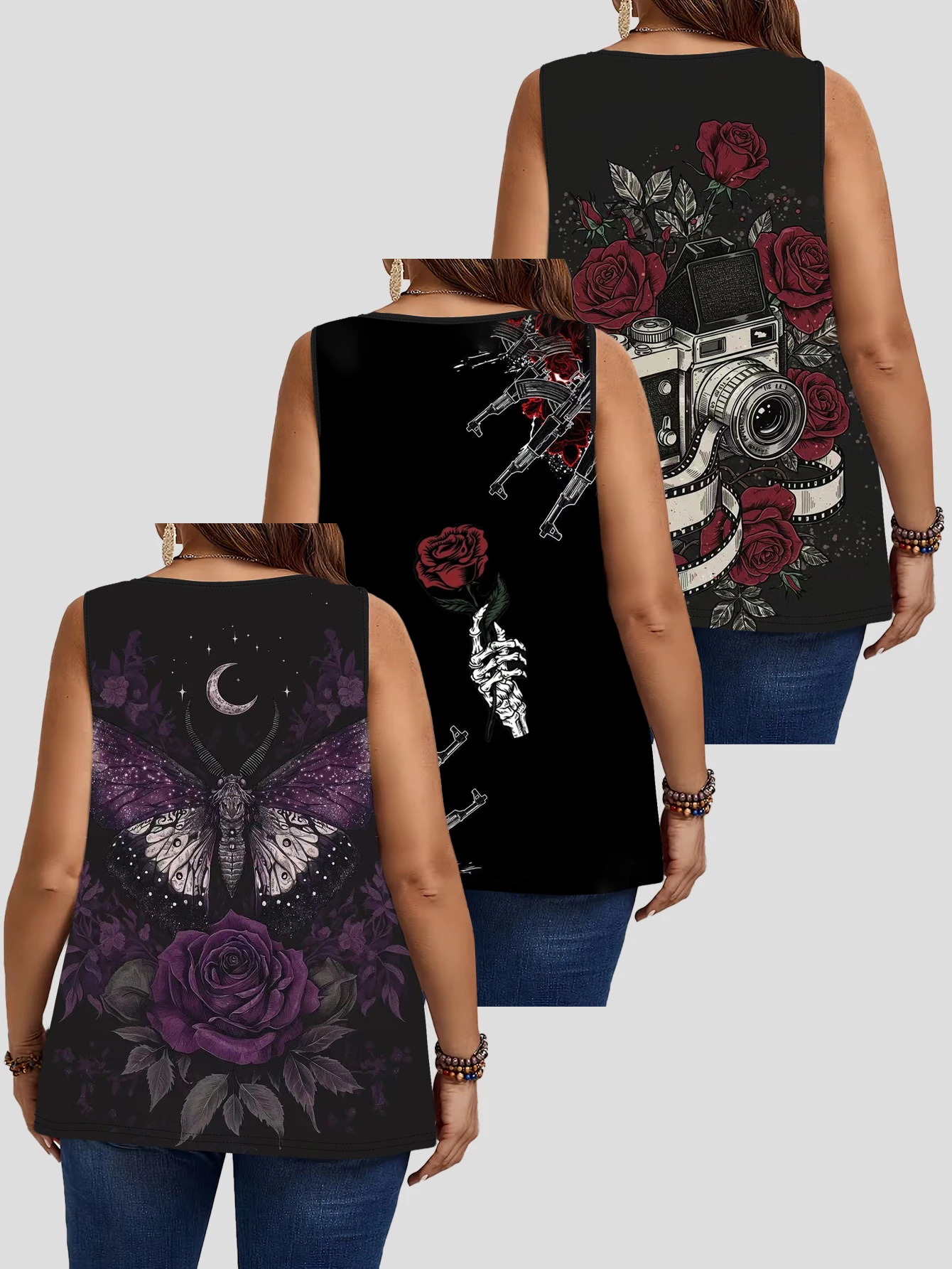 3-teiliges Set aus großen West – Sleeveless Undershirt Bewertung und Preis