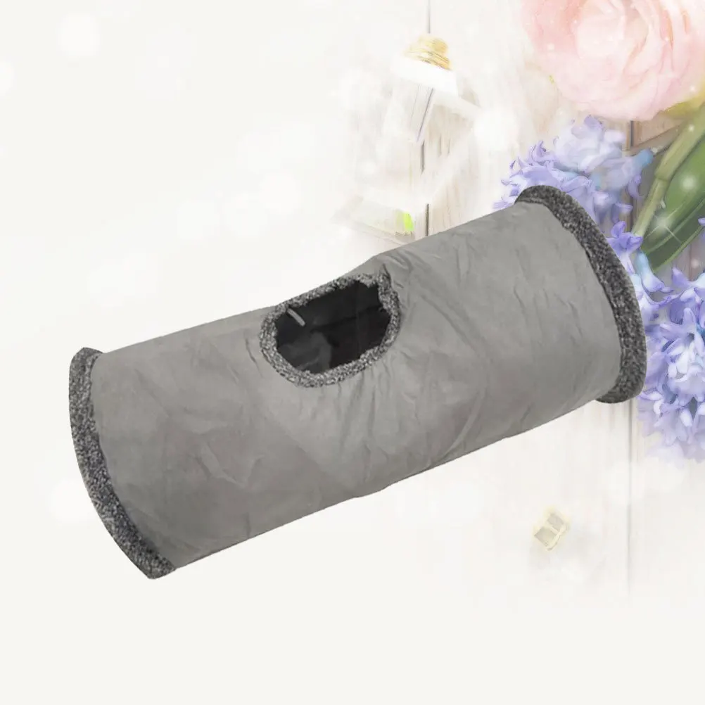 

Pet Cat Tunnel Nest Suede Fabric Foldable Cat For Kittens Cats Bed House Small Pets Indoor Outdoor Play Scratching Fun