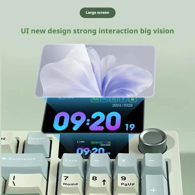 Lt95 Wireless Mechanical Keyboard 95 Key Three Mode Full Key Hot Plug Rgb Light Effect Is Suitable E-Sports Game Home Office Use