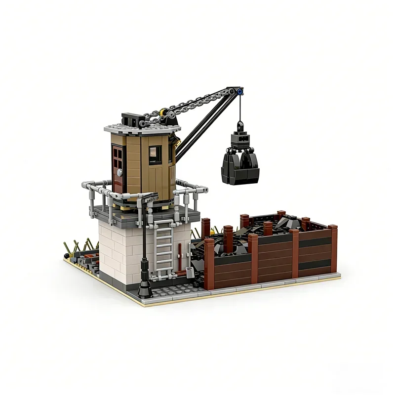 

921PCS MOC Coaling Plant Train Model Building Blocks Creative Display Collectible Home Decor Construction Set Gift Premium Shelf