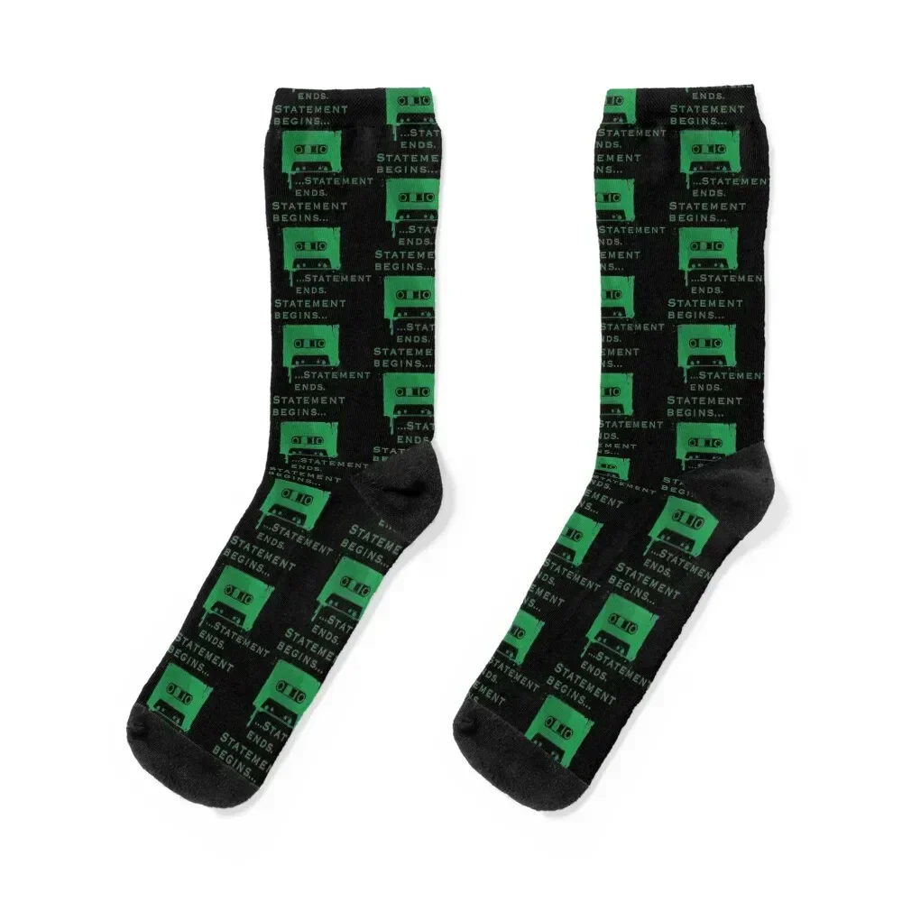 

Statement Begins... Statement Ends... Socks Argentina anti-slip Woman Socks Men's