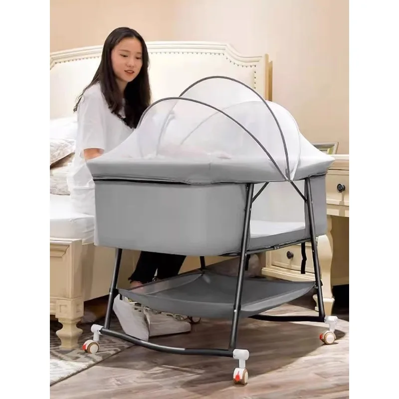 

Cradle Baby Multifunctional Newborn Children's Bed Movable Portable
