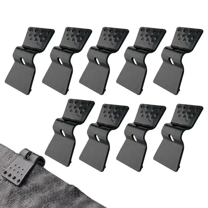 ผ้าบังแดด Heavy Duty Lock Grip รูปผีเสื้อฟิล์ม Tarp Grabbers สําหรับเรือนกระจกสุทธิ 10pcs Garden Shade อุปกรณ์เต็นท์