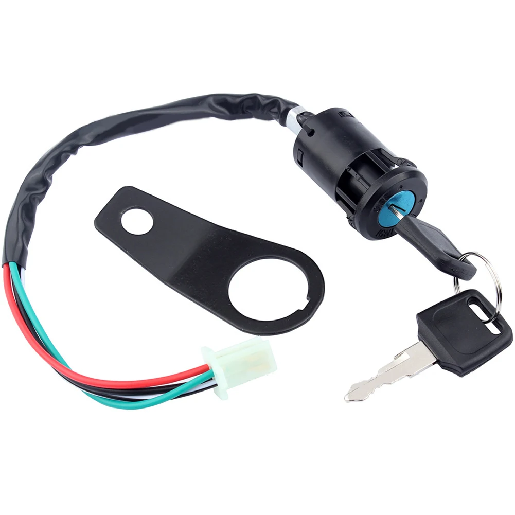 1 Juego de llave de bloqueo de interruptor de encendido de motocicleta con soporte, la mayoría de los accesorios de motocicleta de 50cc, 90cc, 110cc y 150cc