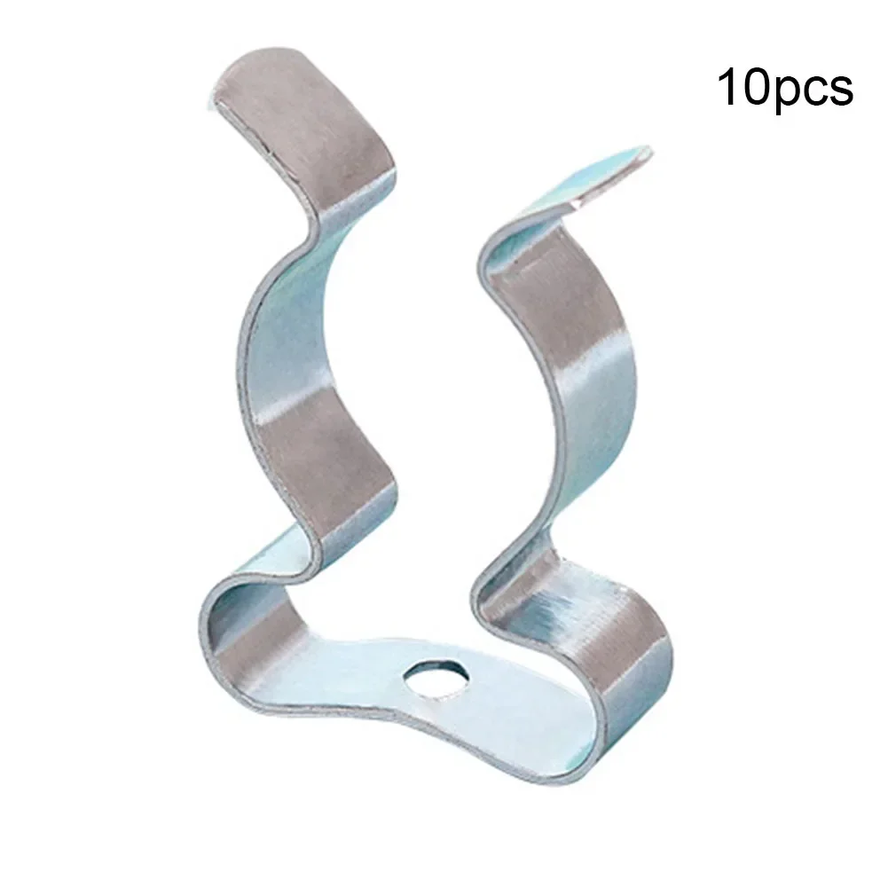 10pcs Heavy Duty Tools Spring Terry Clips Silver Stainless Steel Clamps Hardware Accessories 6mm/10mm/12mm/16mm/19mm/25mm/28mm