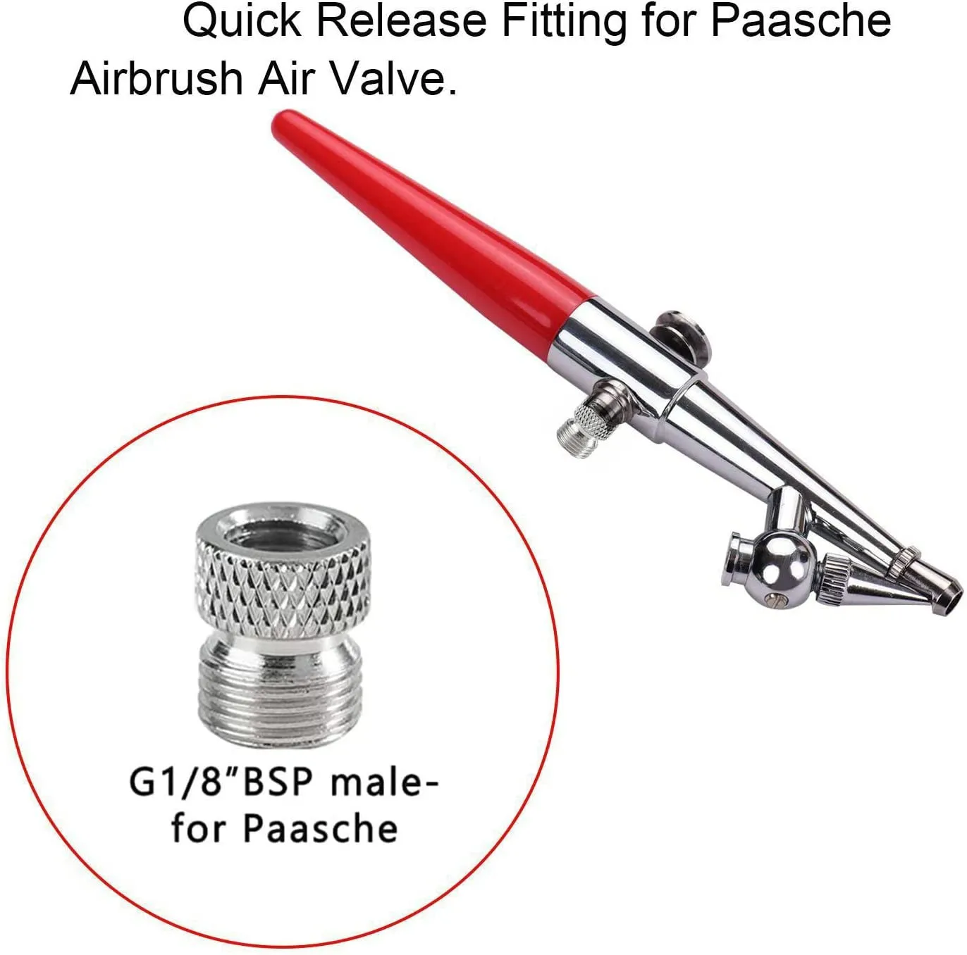 JOYSTAR 3 Set of Airbrush Hose Adaptor Fitting 1/8\