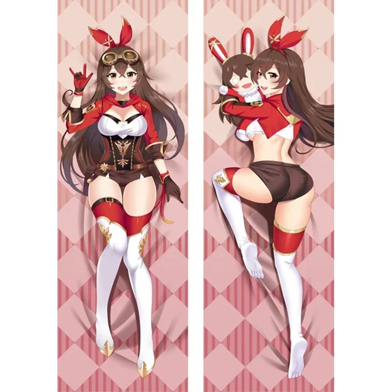 Game Genshin Impact Character Amber Pillow Case Dakimakura Hugging Fullbody Double-sided Pillowcases Decorative Cushion Cover