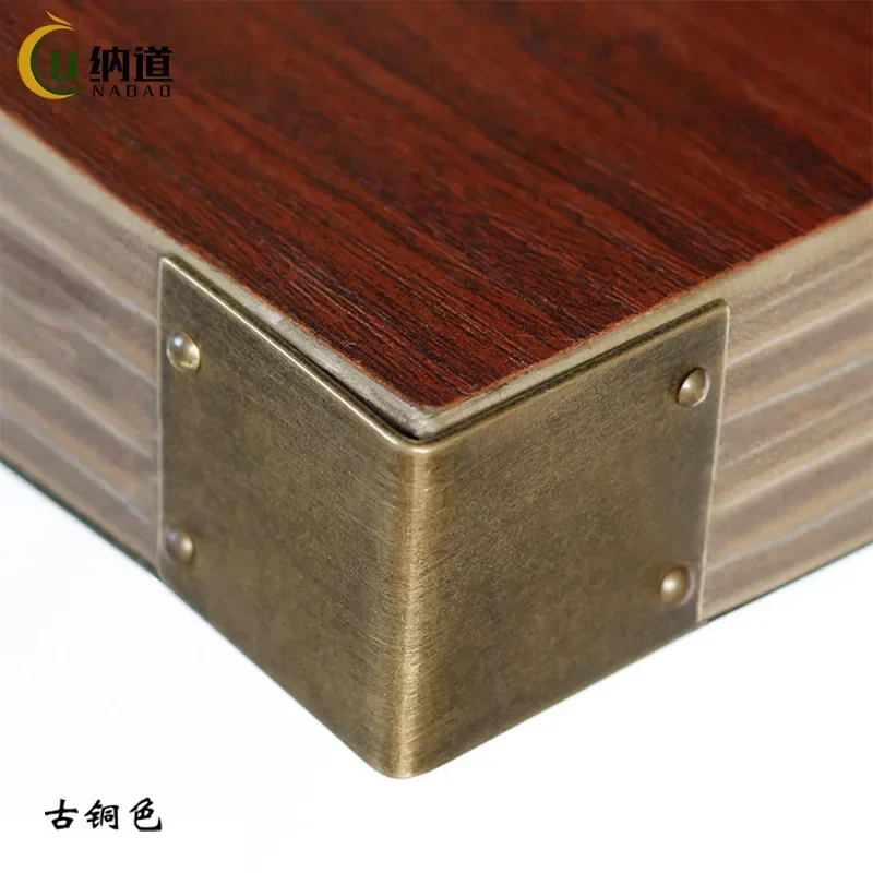 Camphor Wood Box L-type AngleEdge Pressing Strip Connector Right-angle Copper Hemming Anti-collision Hardware Corner Protection