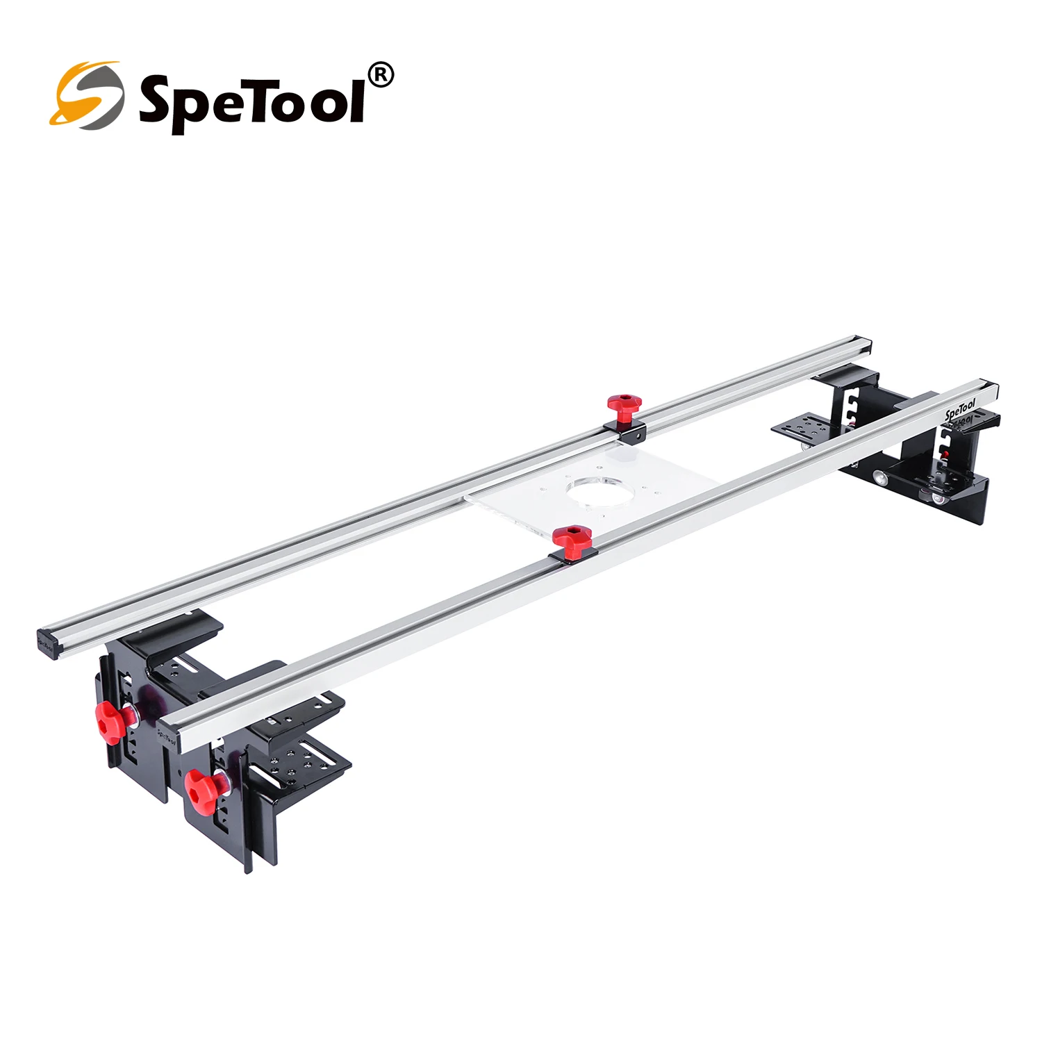 

SpeTool Router Sled for Flattening Slab 47.2" 3 Axis Adjustable Slab Flattening Jig for Woodworking Planing Slab Flattening Mill