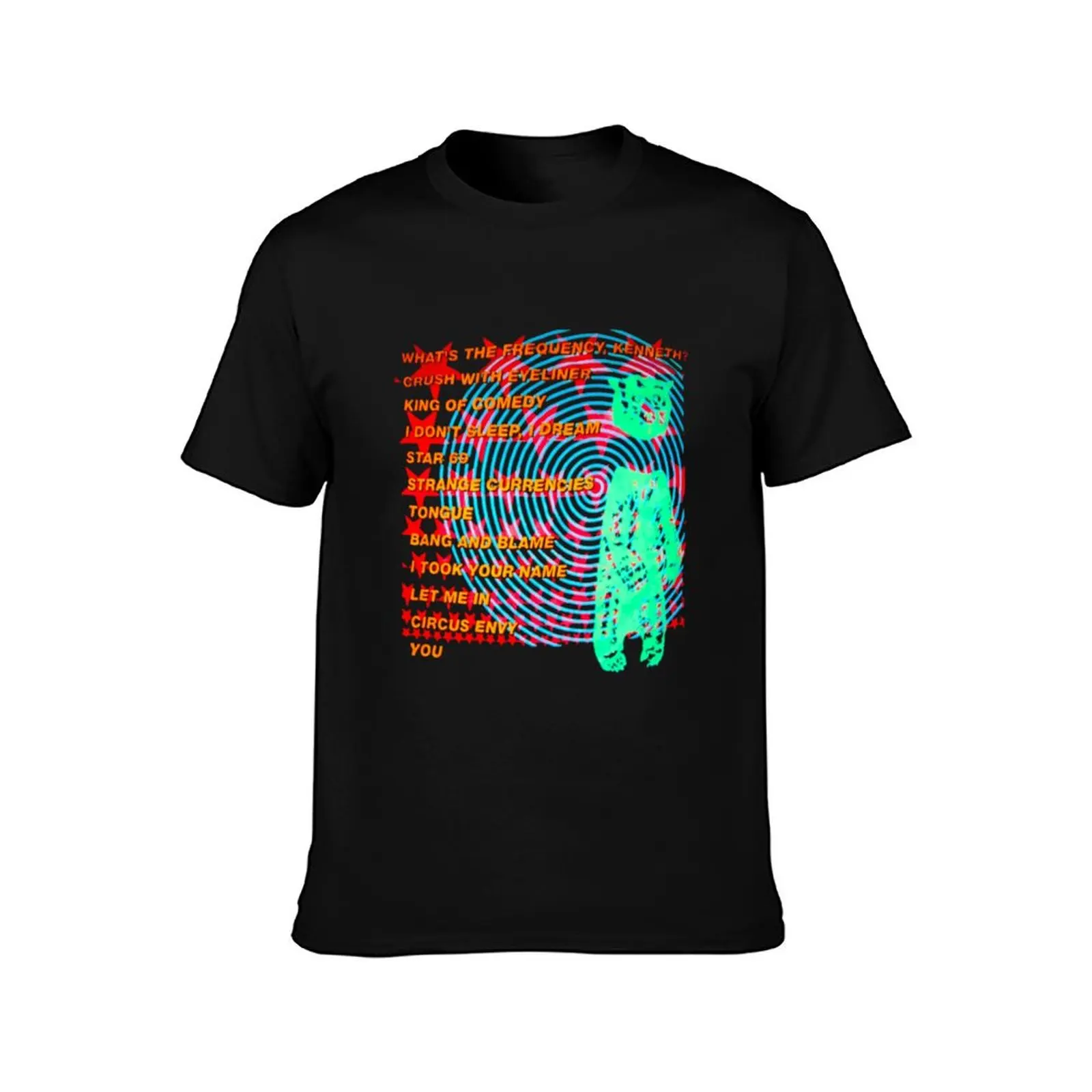 1994 R.E.M. Vintage What_s The Frequency T-Shirt Halloween Casual T-Shirt