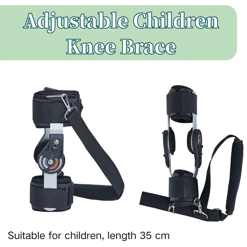

Medical Child Orthosis Post Op Knee Immobilizer-Orthopedic Patellar Stabilizing Locking Knee Brace-For Fracture Knee Support