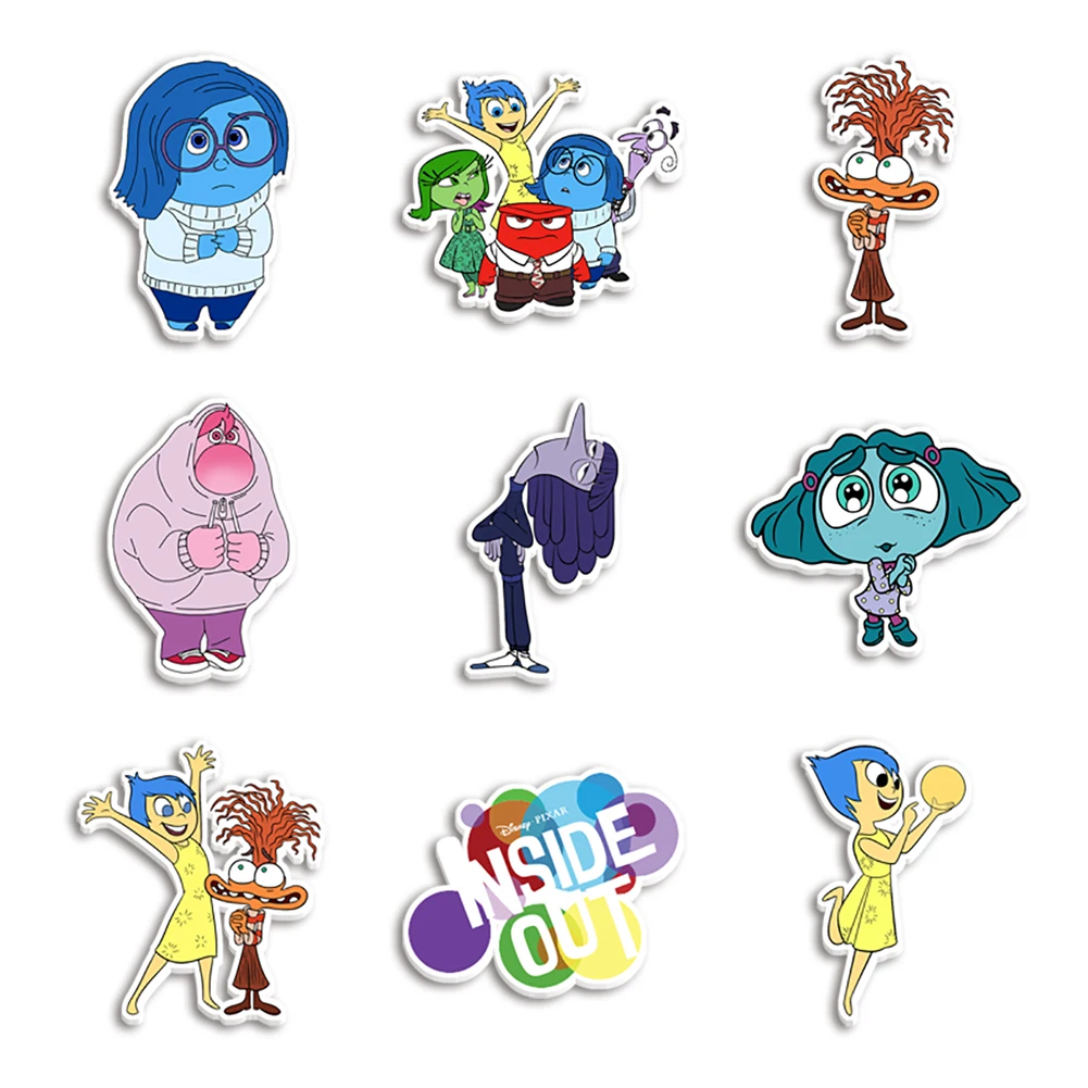 Disney New Movie Inside Out Cartoon Resin Planar Clear acrilico Glitter acrilico per custodia per telefono fai da te Hair Bow Party 10 pezzi/lottp