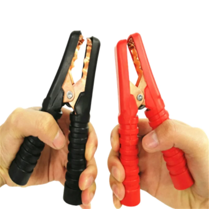 

Length 14CM 9CM Copper Alligator Clips strong Crocodile Clip Insulation Thread Grip