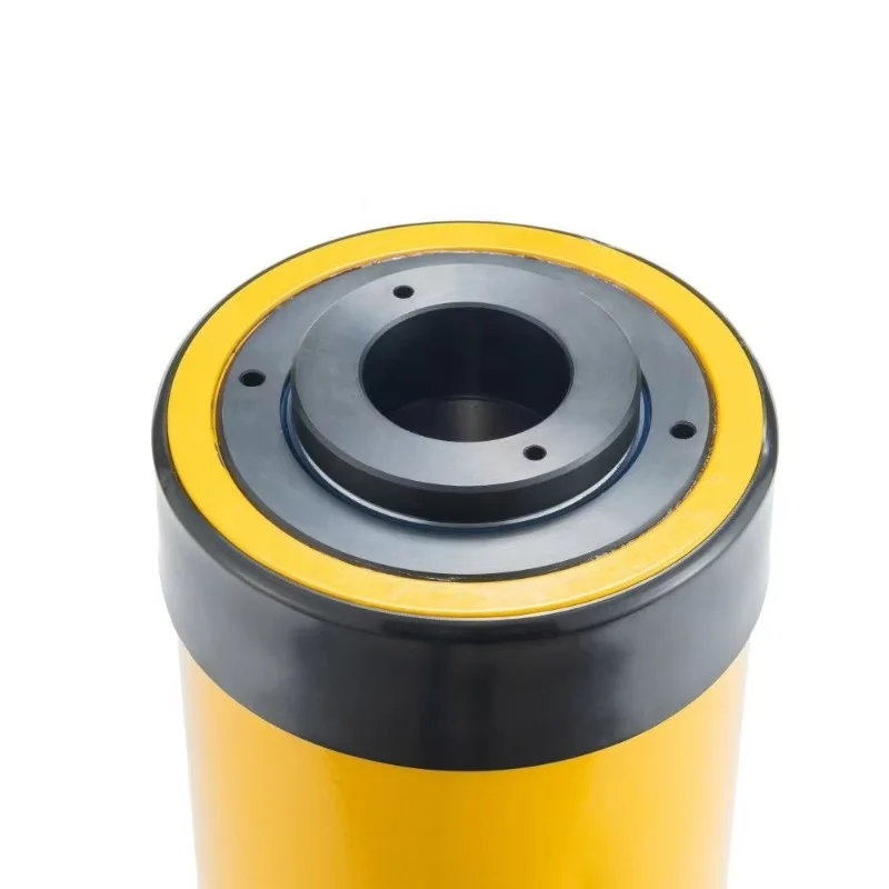 고하중 30톤 60톤 100톤 단동식 중공 램 공구 유압 실린더 잭