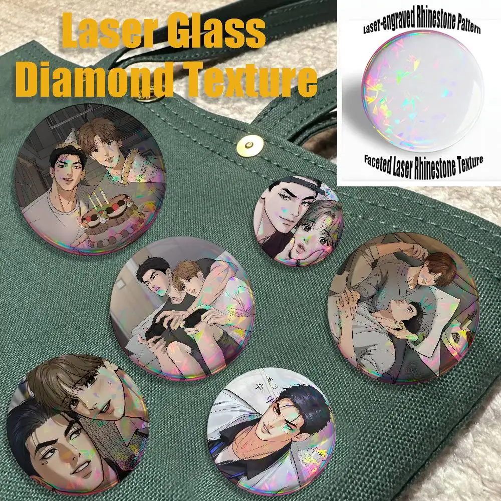 J-JinxS Comic Brooches for Backpack Accessories 25mm,32mm,48mm,58mm,75mm Round Enamel Pins Cartoon Badge