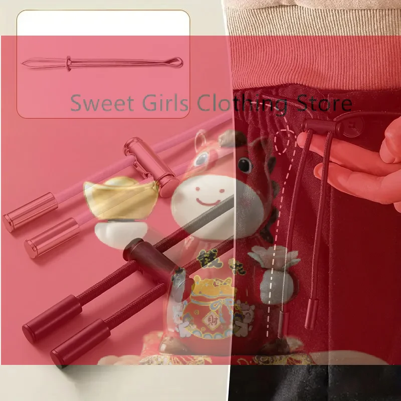 

Эластичный шнурок для пояса спортивных брюк 2 м с фиксатором и устройством для вдевания нити, аксессуары для шитья своими руками