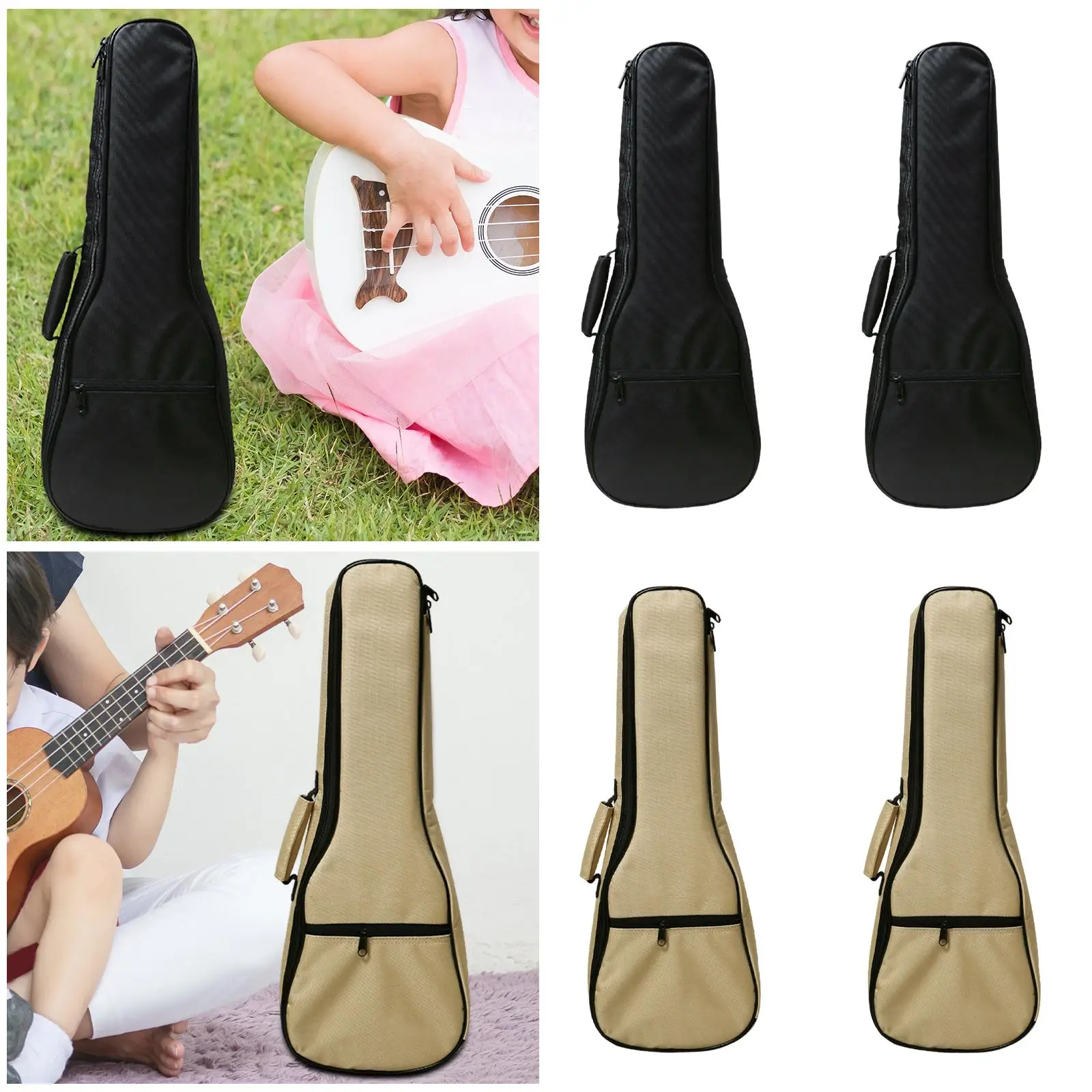 

Ukulele Bag Storage Pocket Portable Adjustable Shoulder Straps Padded Backpack Ukulele Padded Bag for Outdoor Concert Travel