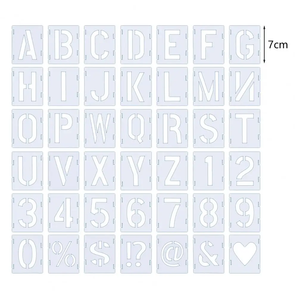 42Pcs modello di pittura fai da te lavabile riutilizzabile a forma di lettera dell'animale domestico disegno fai da te Graffiti Stencil Board Art Supplies
