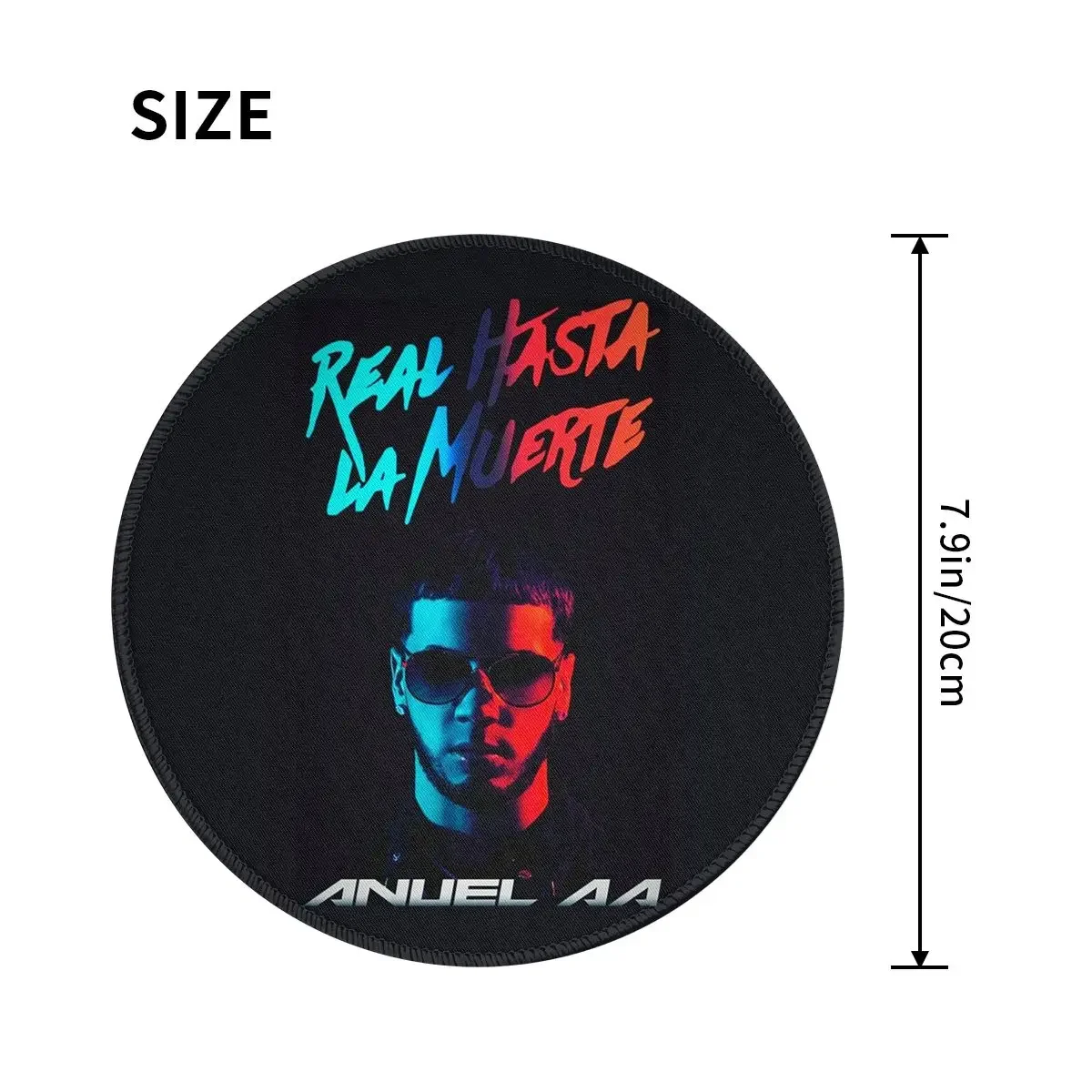 Fashion Hot Rapper Anuel AA Round Mouse Pad Computer Keyboard Mouse Mat Gamer PC Desk Mat Office Table Mats