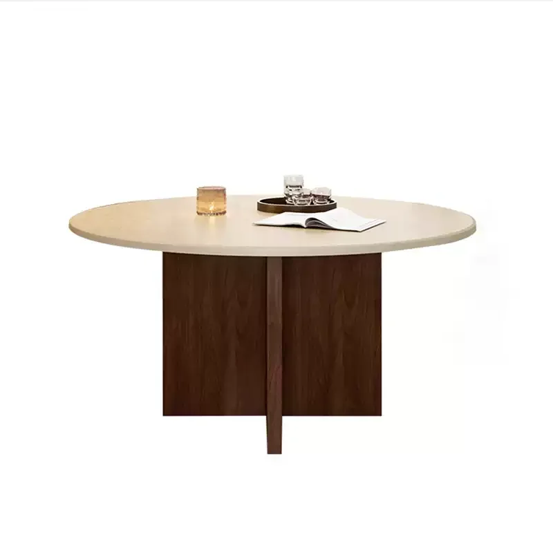 Mesa de comedor de madera para fiesta, sillas de comedor modernas de lujo, Mesa redonda para salón, Mesa nórdica, accesorios para el hogar