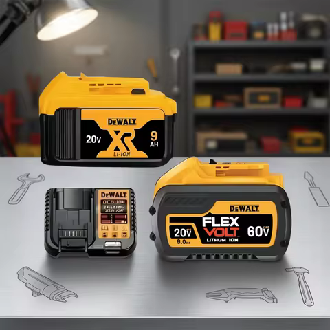 Original DEWALT Battery 20V/60V 6-9.0Ah Rechargeable Li-Ion Battery ,Dewalt Tool Battery, Charger Dewalt Battery+electric Drill