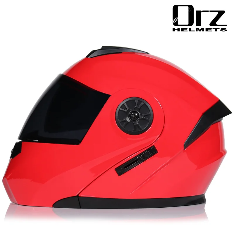 Promotion with inner sun visor flip up motorcycle helmet safety double lens racing motos helmet casco capacete casque motocascos