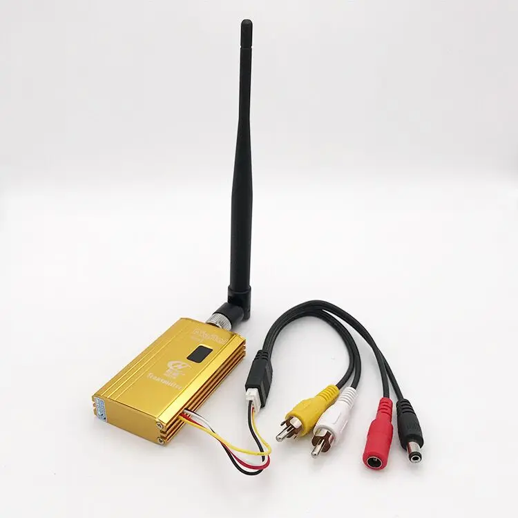 FPV 1.2Ghz 1.5W Wireless Audio Video Transmitter Receiver Digital Display 1500mW 8CH Transmitter 12CH Receiver DC 12V For Drone