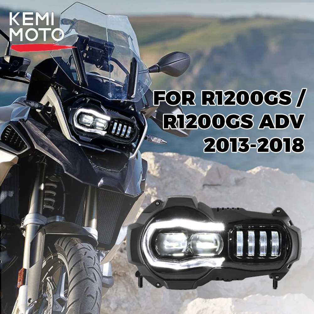 

2018 R1200GS светодиодные фары с дальним светом Lwo Beam Drl фары дальнего света для BMW R1200GS R 1200 GS ADV Adventure