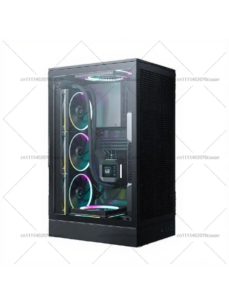 CH270 Mesh Computer Case M-ATX Vertical Desktop Support Air Water Cooling Type-C
