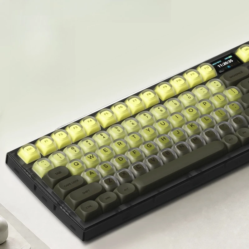 Forest Liquid Foundation Theme Keycaps Set HOA Profile Custom Original Handmade Matte PC Material Mechanical Keyboard Keycaps