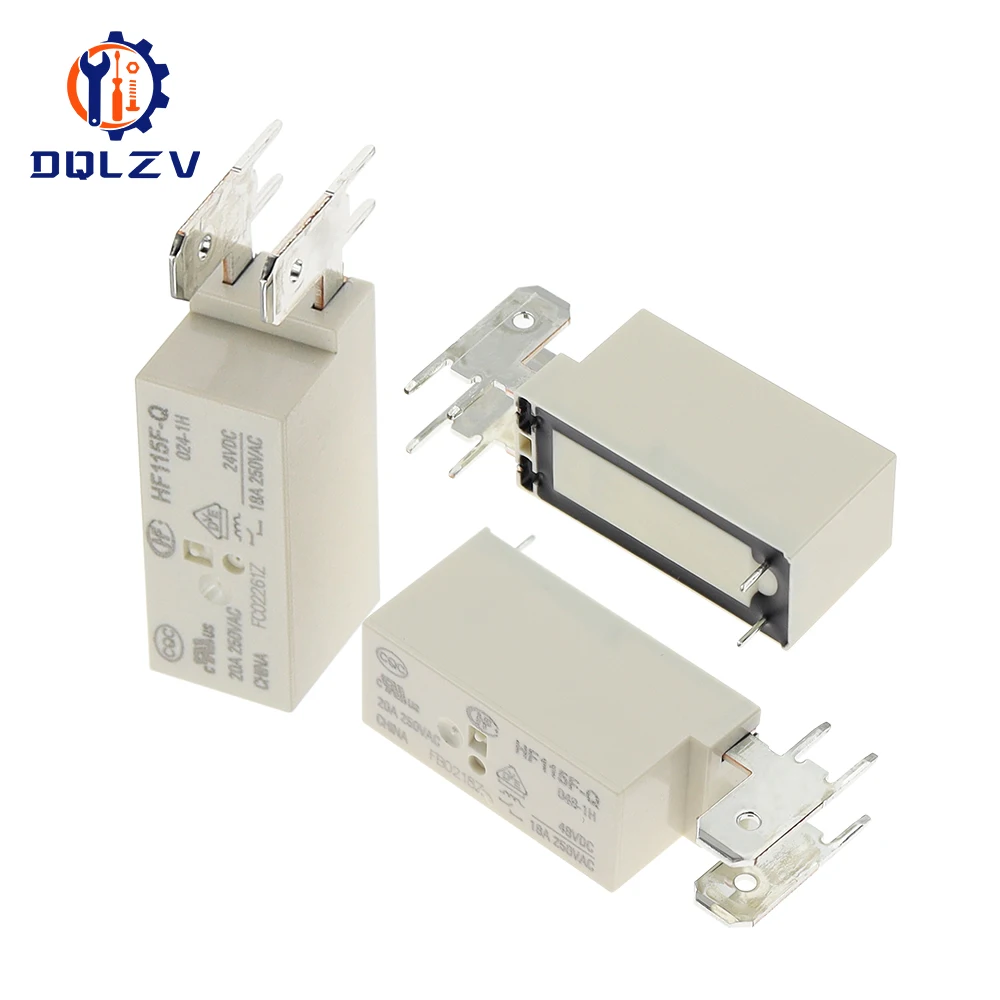 1PCS New HF115F-Q-005-1H HF115F-Q-012-1H HF115F-Q-024-1H HF115F-Q-048-1H HF115F Q 012 024 1H 5V 12V 24V 48V Power Relay