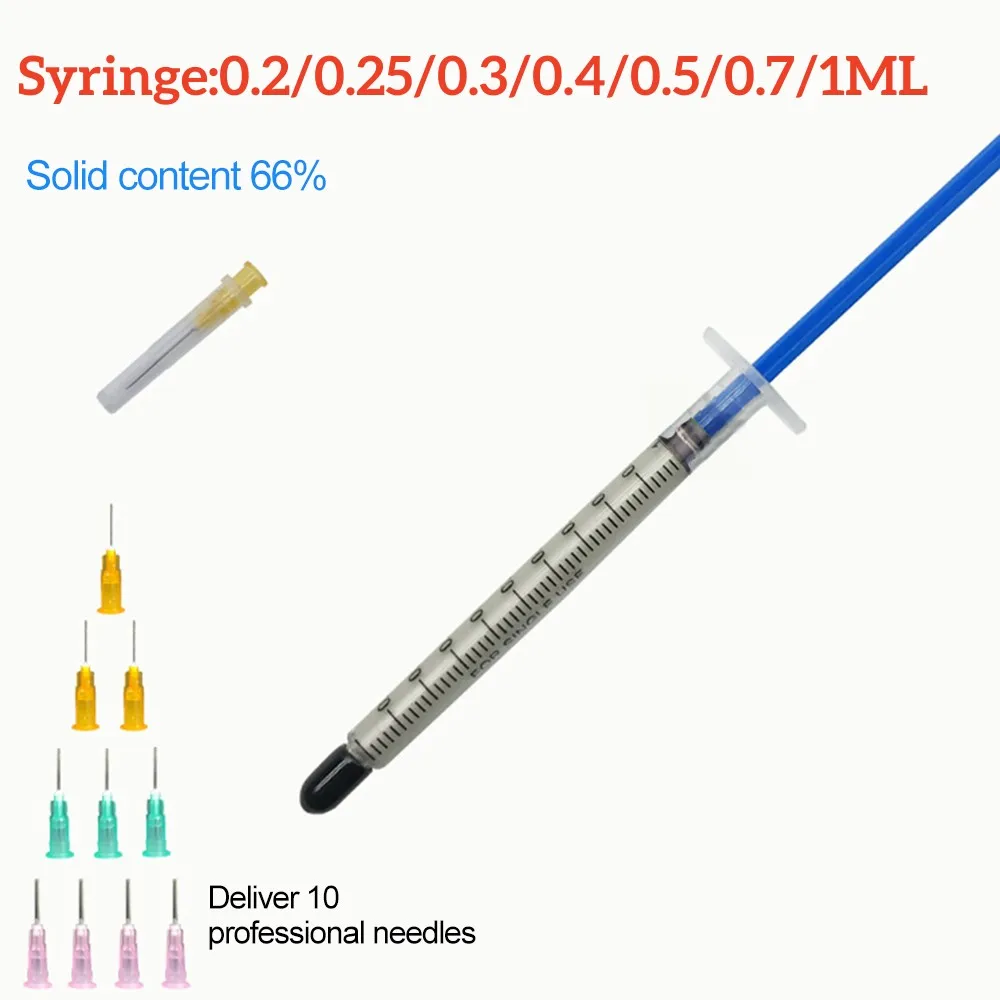 0.2/0.25/0.3/0.4/0.5/0.7/1ML Conductive Adhesive Glue Silver for Wire Electrically Conduction Paste Electrical Paint PCB Repair