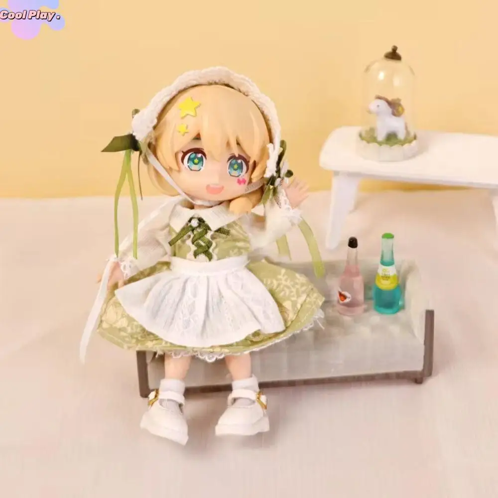 

Fashion Pure Color Ob11 Doll Clothes Set Causal Wear Handmade Doll Maid Suit Dress Up Decoration Doll Spring Suit Obitsu11