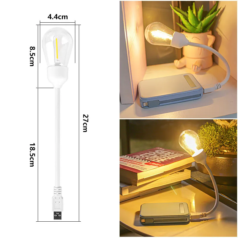 Rotating Folding USB Night Light, Lâmpada de dormir quente, Proteção para os olhos, Abajur de cabeceira para casa, Quarto das crianças