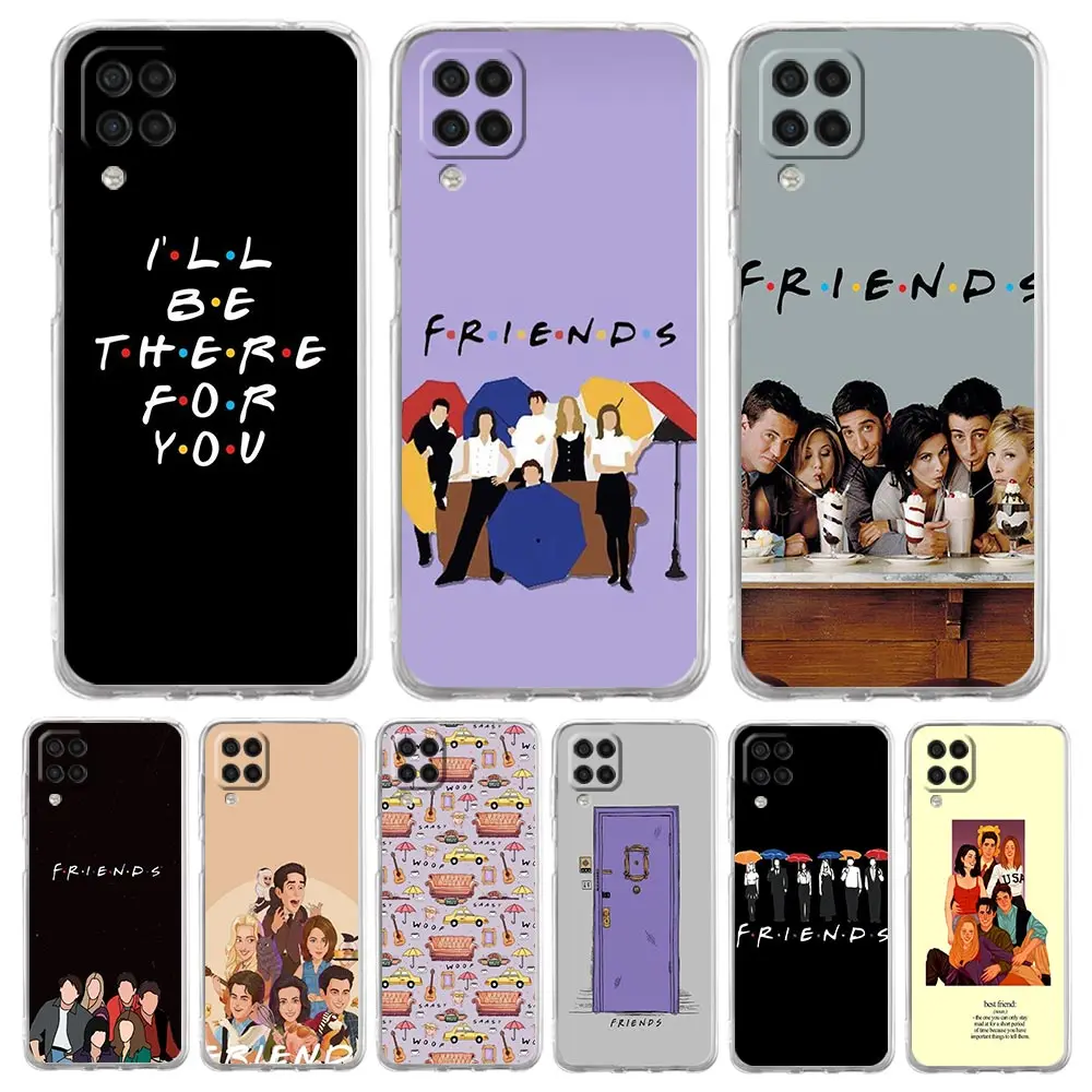 Soft TPU Cover for Samsung Galaxy A13 A15 A17 A23 A25 A32 A33 A35 A52 A53 A55 5G Transparent Phone Case Friends TV Fundas Capas