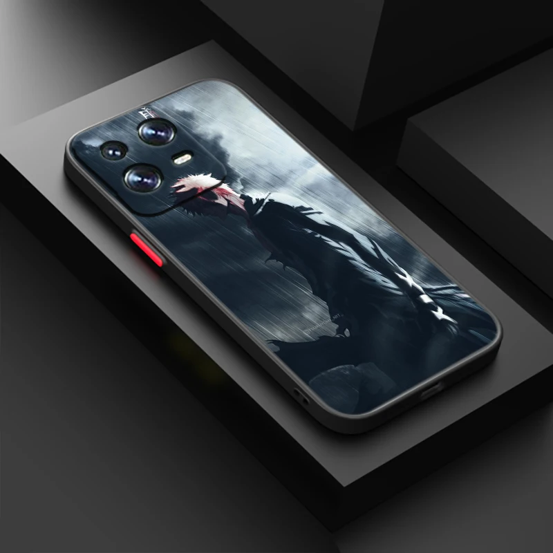 

Anime BLEACH Cool For Xiaomi Mi 13 12T 12S 12X 11T 11X 11i 10i 10T Lite Pro Ultra Frosted Translucent Phone Case