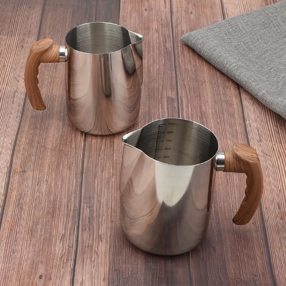 Taza de fusión de acero inoxidable resistente, contenedor de escala de gran capacidad, olla para verter cera, mango resistente al calor, 1 Uds.