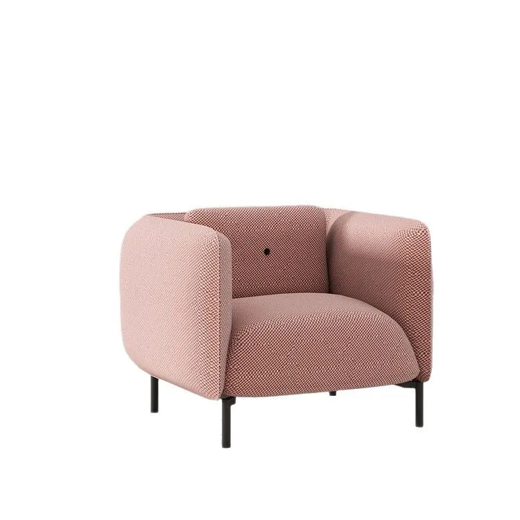 Office sofa simple modern Nordic light luxury color matching business meeting