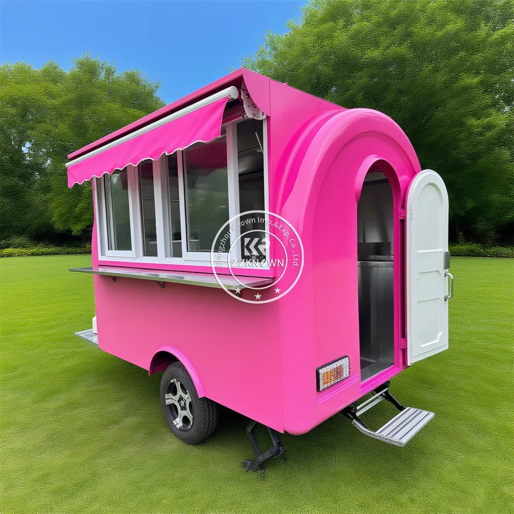

Concession Catering Trailer Fully Equipped Food Trailer Ice Cream Pizza Cart Street Mobile Food Truck With Full Kitchen