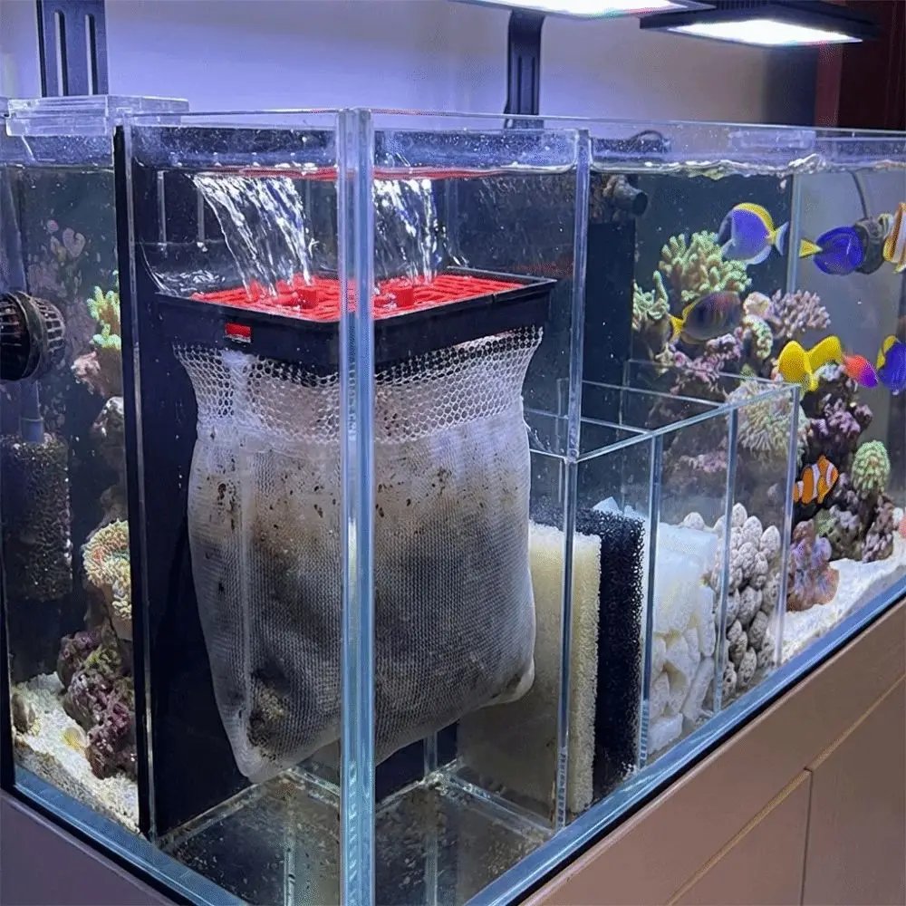 Efficient Filtration Aquarium Filter Bag Compact Hang on Filter External Filter Box Drip Circulation System Wall Mounted