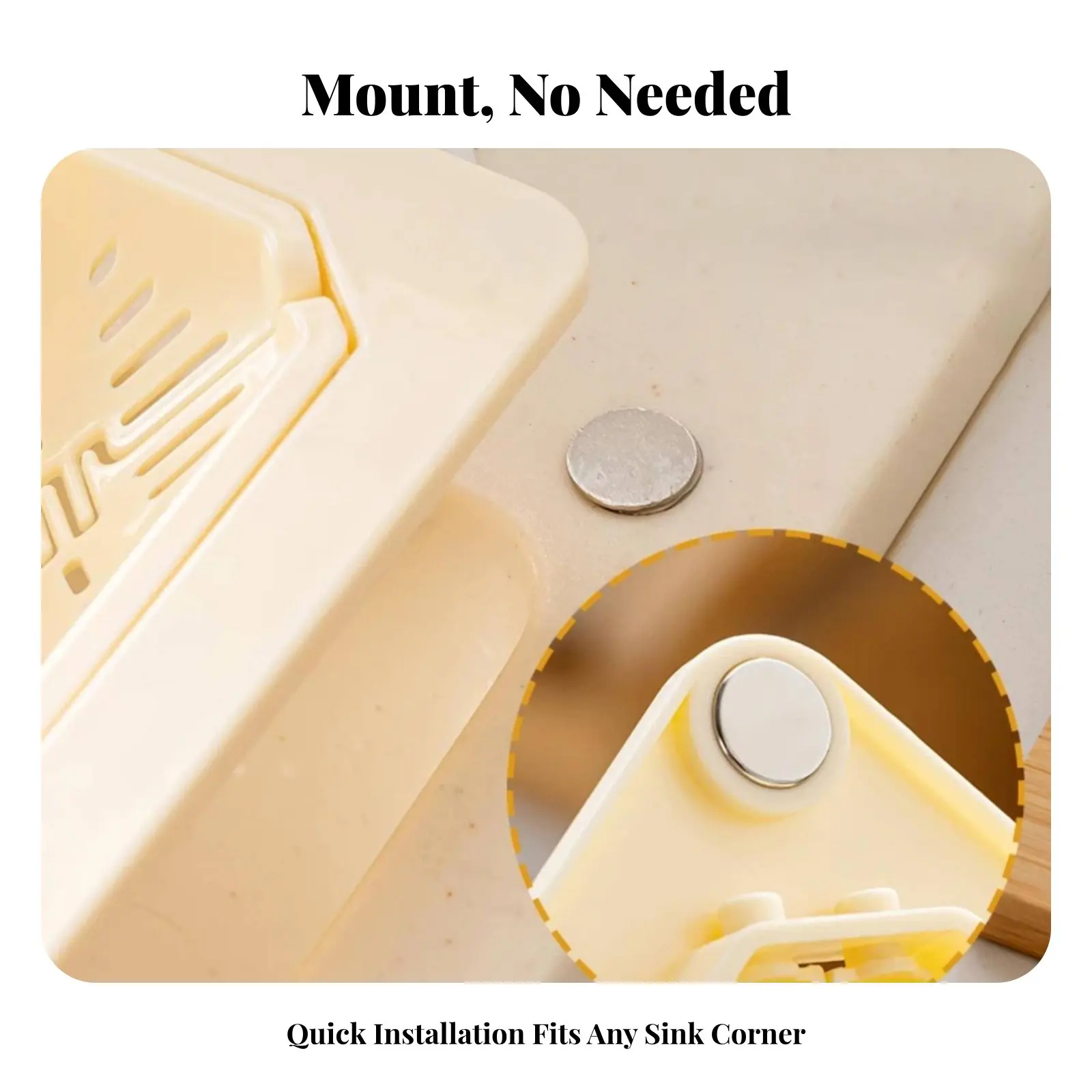 

Универсальный сборщик пищевых отходов: крепление без инструментов, прикрепляемая корзина для слива, угловой фильтр для раковины