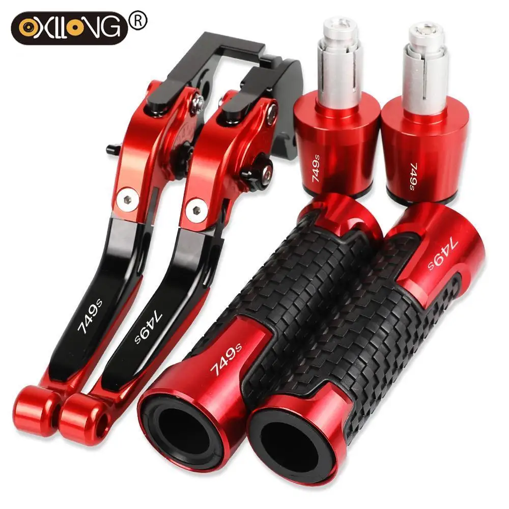 

Motorcycle Brakes Tie Rod Handbrake Brake Clutch Levers Handlebar Hand Grips ends 749S For DUCATI 749S 2003 2004 2005 2006