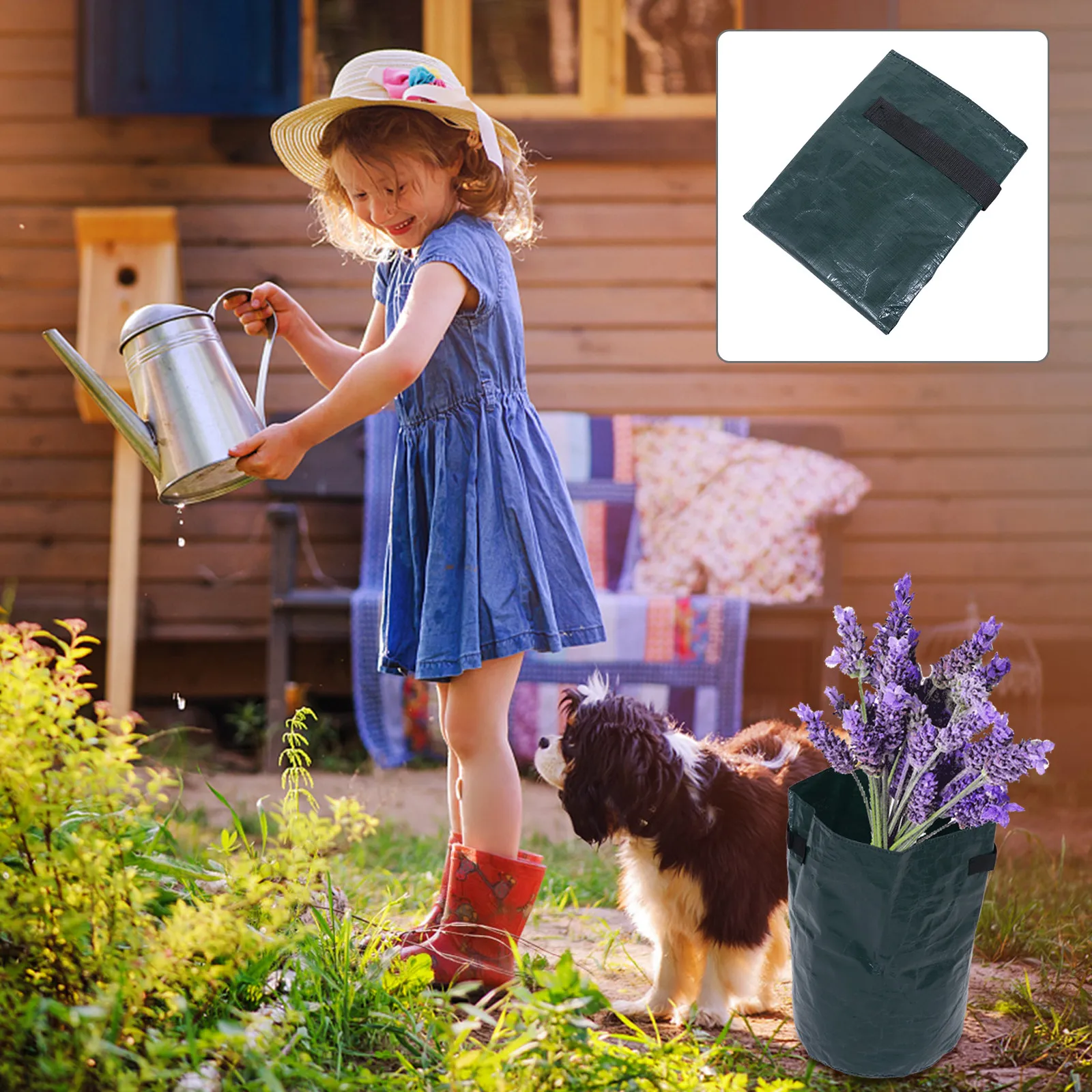 Extra Large Garden Waste Bag Reusable for Leaves Grass and Garden Debris Perfect for Lawn Yard Camping Harvesting Portable Trash