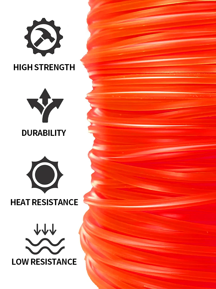 50 m * 2,4 mm nylonowa żyłka do podkaszarki do trawy żyłka do podkaszarki okrągła żyłka do podkaszarki przewód do podkaszarki