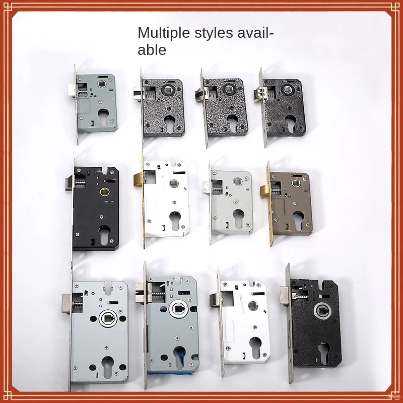 Indoor Door Wooden Door Core 58 Small Lock Body Size 50 Lock Core Lock Tongue Bedroom Door Accessories Door Lock Lock Bodys